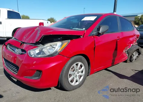 2014 Hyundai Accent Gls z USA, uszkodzony, nr VIN KMHCT4AE2EU599257